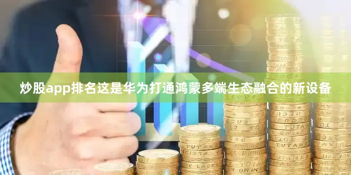 炒股app排名这是华为打通鸿蒙多端生态融合的新设备