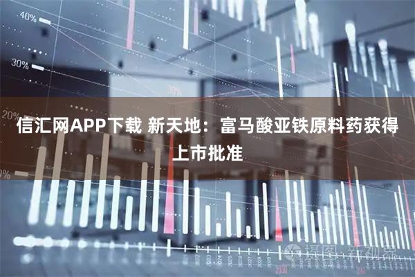 信汇网APP下载 新天地：富马酸亚铁原料药获得上市批准